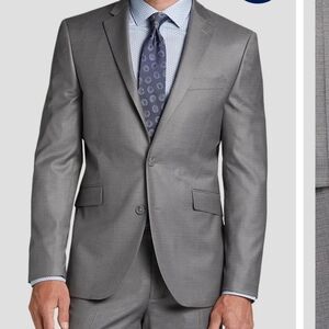Men's Gray Slim Fit Suit And Pants